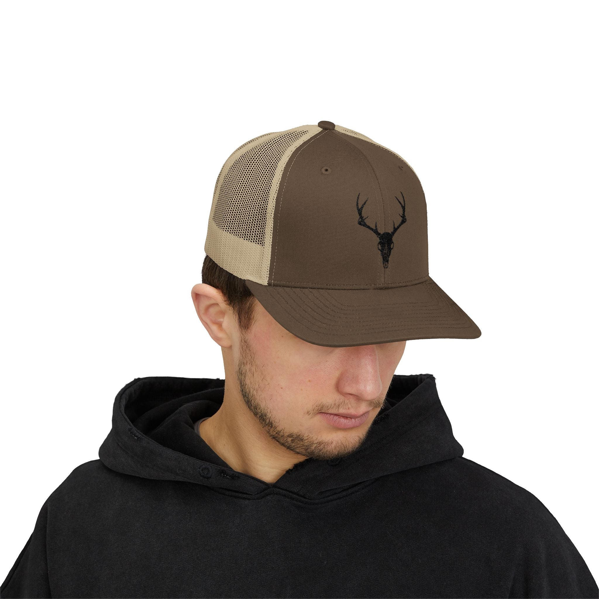 Deer Skull Snapback Trucker Cap