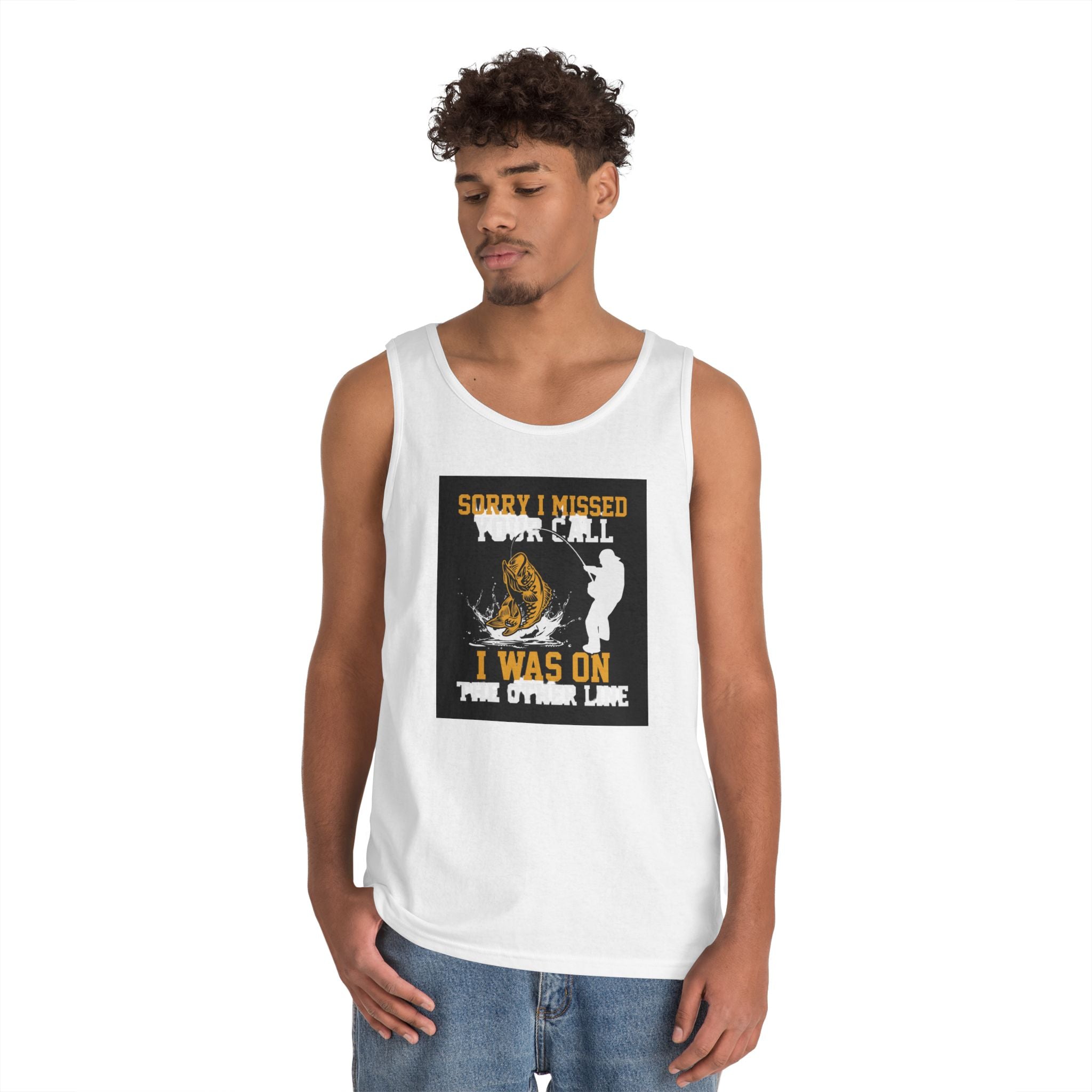 Fishing Heavy Cotton Tank Top