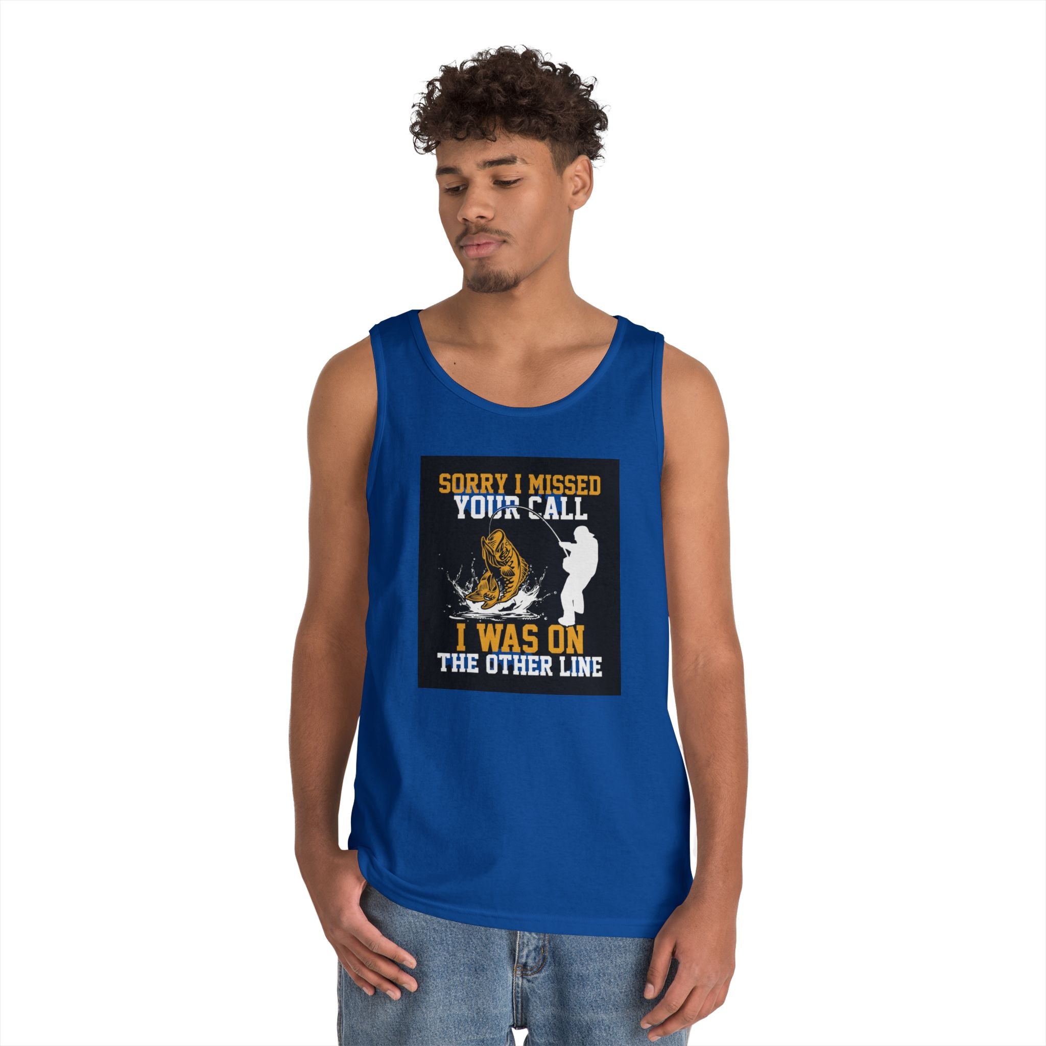 Fishing Heavy Cotton Tank Top
